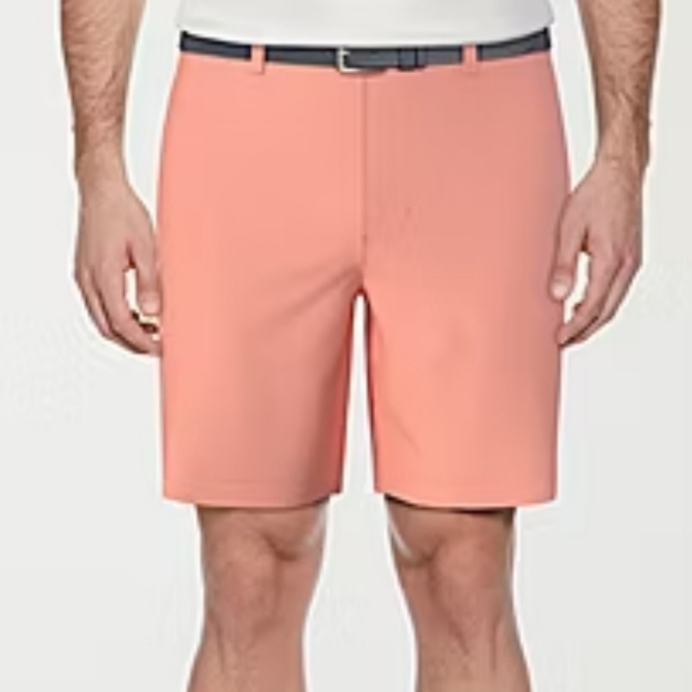 PGA Tour Men's Size 42 Shorts Golf Living Coral Active Gripper Waistband UPF 50